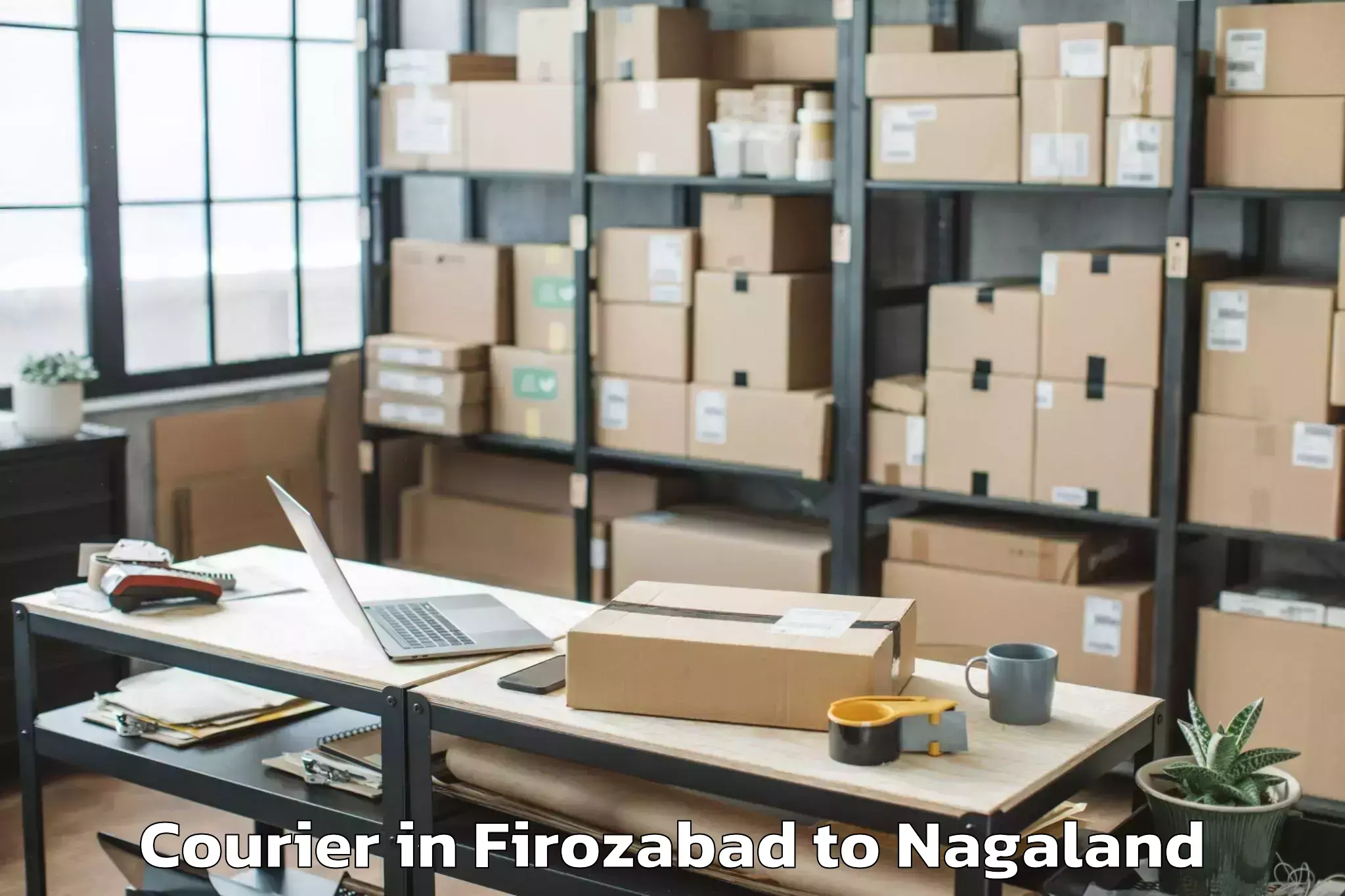 Top Firozabad to Wakching Courier Available